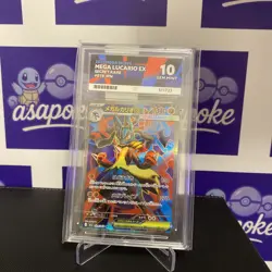 ACE 10 Mega Lucario ex 078/063 SR Japanese Pokemon Card Mega Brave GEM MINT - Image 1