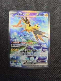 Pokemon TCG Zapdos EX Scarlet & Violet 151 Card Sir NM/M Condition - Image 1