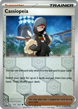 Cassiopeia - 056/064 - Reverse Holo Shrouded Fable Pokemon Card - NM/M! - Image 1