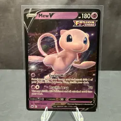 Mew V 060/159 Sword & Shield Crown Zenith Holo Rare Pokemon TCG Card NM - Image 1