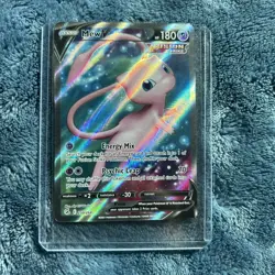 Pokemon Mew v TCG Full Art Holo Rare Card 250/264 Fusion Strike - Image 1