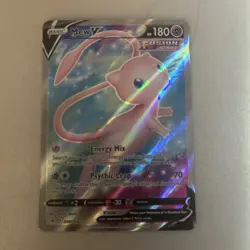 Pokemon Mew v TCG Full Art Holo Rare Card 250/264 Fusion Strike - Image 2