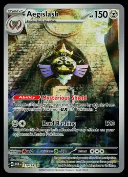 Pokemon Card - Aegislash Paradox Rift 210/182 Holo Illustration Rare - Image 1
