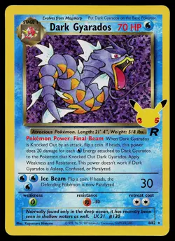 Pokemon Card - Dark Gyarados Celebrations Classic Collection 8/82 Holo - Image 1