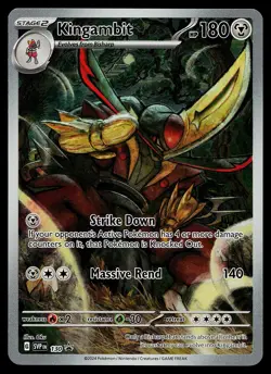 Pokemon Card - Kingambit Scarlet & Violet Promo 130 Holo Illustration Rare - Image 1