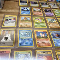 Vintage 1999 Pokemon Base Set - Lot of 33 Common & Uncommon Cards - NO DOUBLES! - Image 3