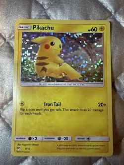 Pokemon TCG: Pikachu 006/012 McDonald's 2019 Holo Moderate Play Card - Image 1