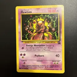 Mewtwo Black Star Promo 14 Pokemon Card - MP - Image 1