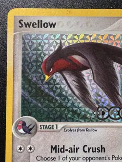 Swellow 49/107 EX Deoxys Pokemon Card Reverse Holo Foil Rare HP - Image 3