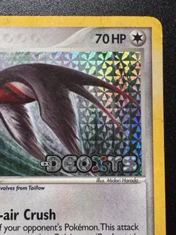 Swellow 49/107 EX Deoxys Pokemon Card Reverse Holo Foil Rare HP - Image 4