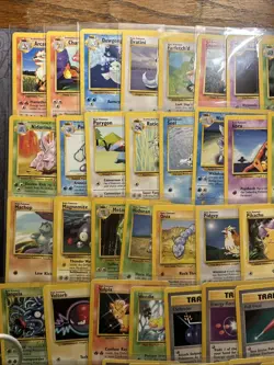 Pokemon Base Set Uncommon And Common Complete Set -WOTC Pokemon- LP/EX -70 Cards - Image 2