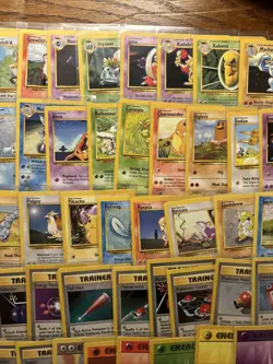 Pokemon Base Set Uncommon And Common Complete Set -WOTC Pokemon- LP/EX -70 Cards - Image 3