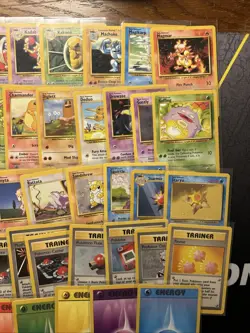 Pokemon Base Set Uncommon And Common Complete Set -WOTC Pokemon- LP/EX -70 Cards - Image 4