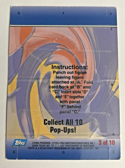 Combusken - Pop Up Card 3 of 10 -[LP/MP]- Pokemon Topps Advanced Challenge - Image 2