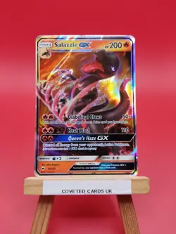 25/147 Salazzle GX Holo Ultra Rare SM Burning Shadows Pokemon TCG Card 2017 - Image 1