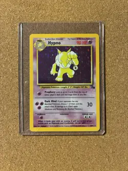 Pokemon TCG Hypno Fossil Holo Unlimited Rare Card 8/62 - Image 1
