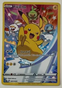 Pikachu SWSH020 SWSH: Sword & Shield Promo Cards Holo - Image 3