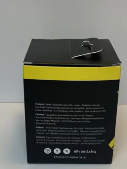 Vault X Exo-Tec Toploading Deck Box 80+ Card Capacity ~ Black & Yellow ~ NEW - Image 5
