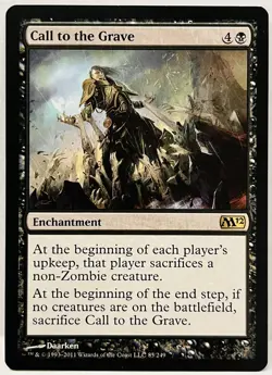 MTG-Call to the Grave-#85-Magic 2012 (M12)- Regular- LP - Image 1