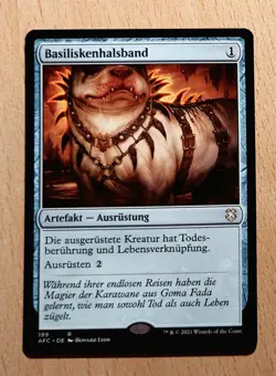 Mtg Magic: Basiliskenhalsband, Basilisk Collar, DEUTSCH, Top Ausrustung - Image 1