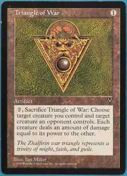 Triangle of War Visions NM Artifact Rare MAGIC MTG CARD (ID# 297999) ABUGames - Image 1