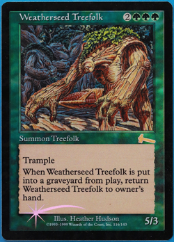 Weatherseed Treefolk FOIL Urza's Legacy PLD (Reserved List Magic Card) (501331) - Image 1