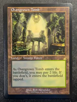 Overgrown Tomb - Retro - Ravnica Remastered (MTG) - Image 1