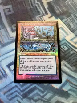 MTG Foil Faerie Conclave EX/LP Urza's Legacy - Image 1