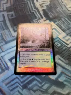 MTG Foil Llanowar Wastes EX/LP- Apocalypse - Image 2