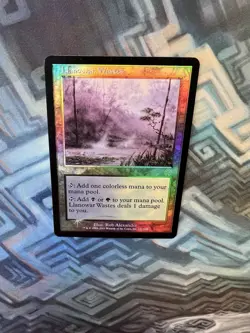 MTG Foil Llanowar Wastes EX/LP- Apocalypse - Image 3