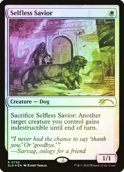 MTG - Selfless Savior - Sketch Foil - Secret Lair - Magic the Gathering - Image 1