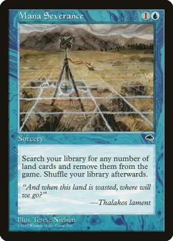 Mana Severance Tempest HEAVILY PLD Blue Rare MAGIC THE GATHERING CARD ABUGames - Image 1