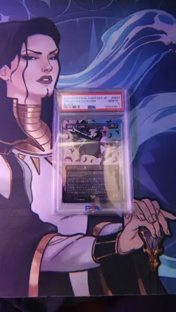 MTG Traveling Chocobo (Black Neon Foil) (Japanese) 0551 - PSA Gem Mint 10 - Image 2