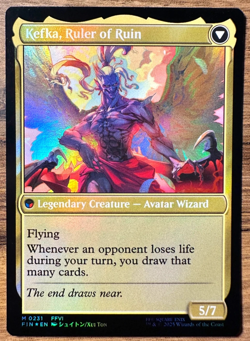MTG Final Fantasy Prerelease Promo Foil Kefka, Court Mage (NM) - Image 2