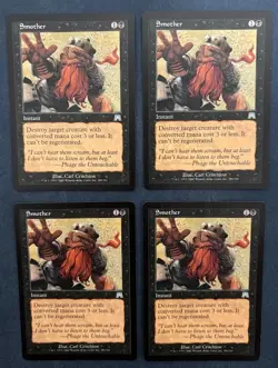 MTG 4X ONSLAUGHT SMOTHER MAGIC THE GATHERING BLACK UNCOMMON CARD INSTANT - Image 3