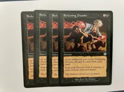 MTG 4X TORMENT SICKENING DREAMS NM MAGIC THE GATHERING UNCOMMON ENGLISH SORCERY - Image 2