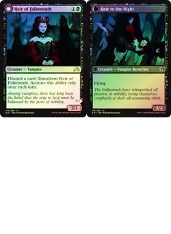 Heir of Falkenrath / Heir to the Night FOIL Shadows over Innistrad NM ABUGames - Image 1