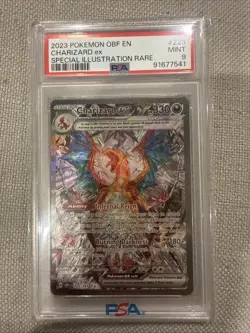 PSA 9 Charizard Ex 223/197 - Obsidian Flames Special Illustration Rare Pokemon - Image 1
