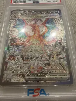 PSA 9 Charizard Ex 223/197 - Obsidian Flames Special Illustration Rare Pokemon - Image 2