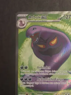 Pokemon Karte ~ Arbok ex (185/165) Mew 151 Fullart Deutsch Near Mint - Image 2