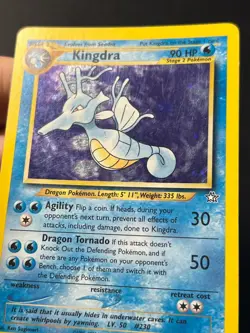 Kingdra 8/111 Neo Genesis Holo Rare - Pokemon Card B LP - Image 3