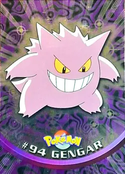 2000 Topps Pokemon TV Animation Series 2 #94 Gengar Silver Foil Holo Vtg TCG - Image 2