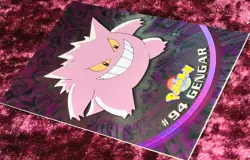 2000 Topps Pokemon TV Animation Series 2 #94 Gengar Silver Foil Holo Vtg TCG - Image 3