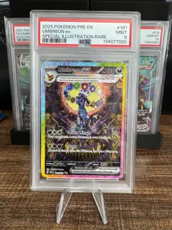 2025 POKEMON PRE EN-PRISMATIC EVOLUTIONS #161 UMBREON EX PSA 9 - Image 1
