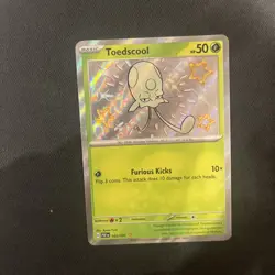 Toedscool 105/091 Pokemon TCG Scarlet Violet Paldean Fates Baby Shiny NM - Image 1
