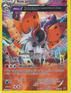 VOLCARONA 18/98 REVERSE-HOLO POKEMON XY ANCIENT ORIGINS - Image 1