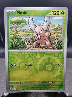 Pokemon TCG Prismatic Evolutions 003/131 Pinsir Reverse Holo Card - Image 1