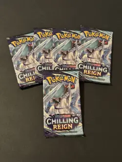 25 Pokemon Sword & Shield Chilling Reign Booster Packs Factory Sealed NEW - Image 4