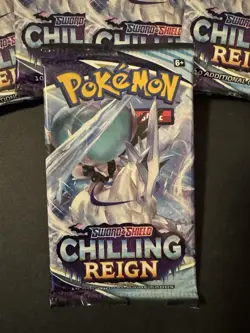 25 Pokemon Sword & Shield Chilling Reign Booster Packs Factory Sealed NEW - Image 5