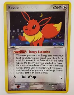 Pokemon Eevee 55/115 Unseen Forces Holo Card English 2005 - Image 1